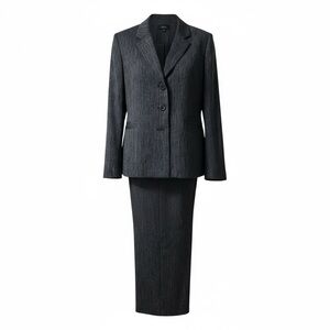 Le Suit Textured Blazer and Pant Set Size 18